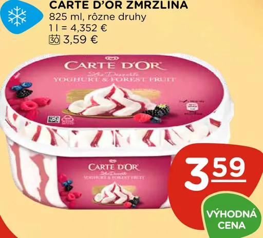 Carte D'Or zmrzlina