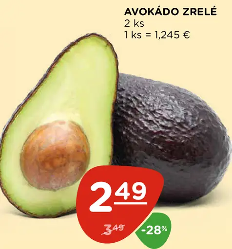 Avokádo zrelé