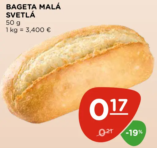 Bageta malá svetlá