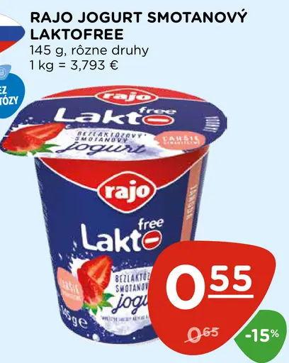 Rajo Smotanový jogurt laktofree