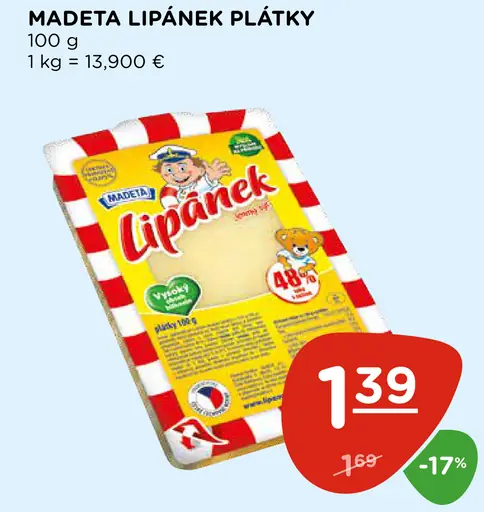 Madeta Lipánek Plátky