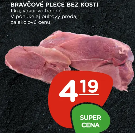 Bravčové plece bez kosti