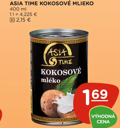 Asia Time kokosové mlieko
