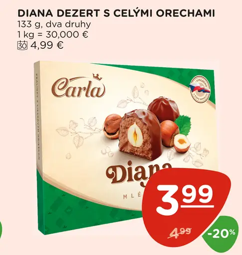 Carla Diana dezert s celými orechami