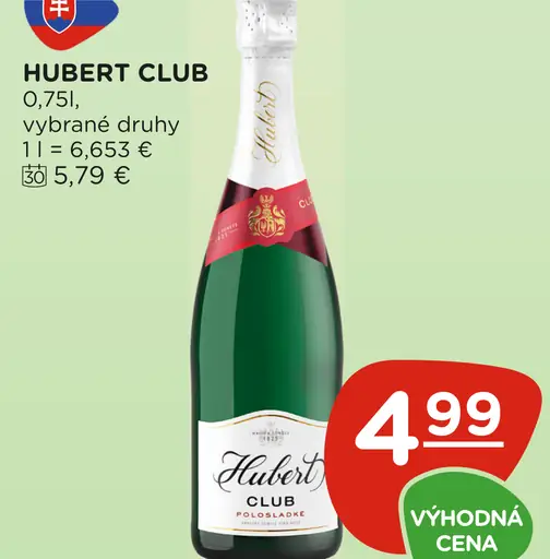Hubert Club Šumivé víno