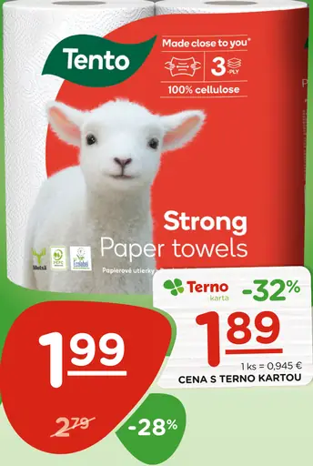 Tento kuchynské utierky 3-vrstvové Extra Strong