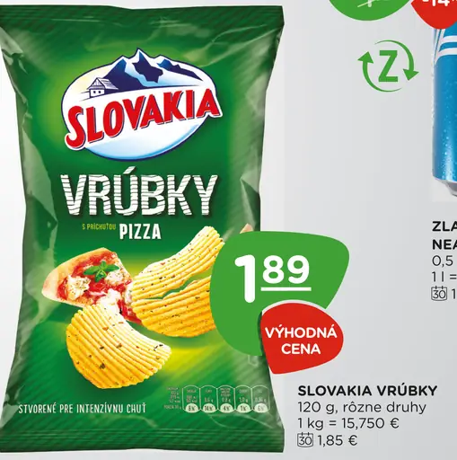 Slovakia Vŕšky pizza zemiakové chipsy