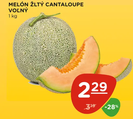 Melón žltý Cantaloupe voľný