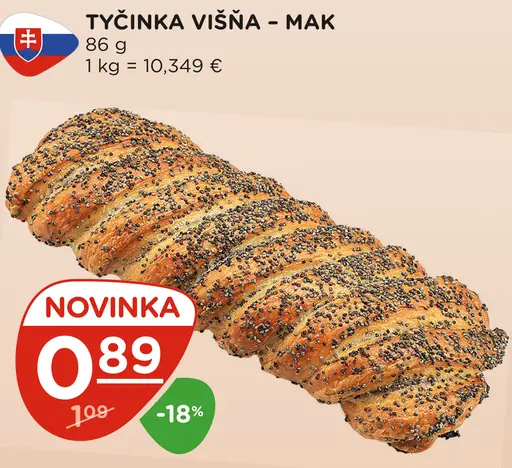 Tyčinka višňa mak