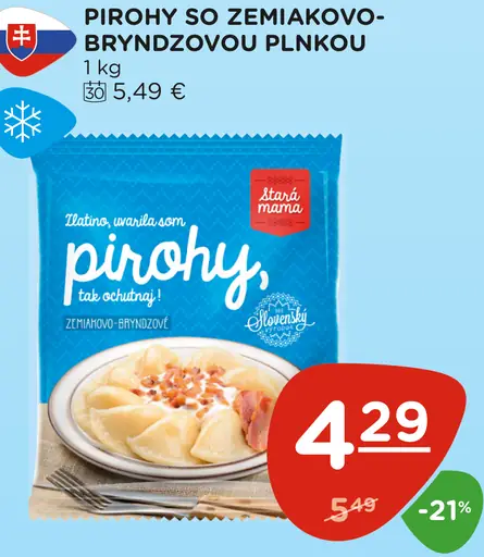 Pirohy so zemiakovo-bryndzovou náplňou