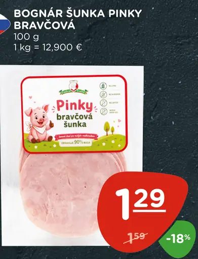 Bognár šunka Pinky bravčová