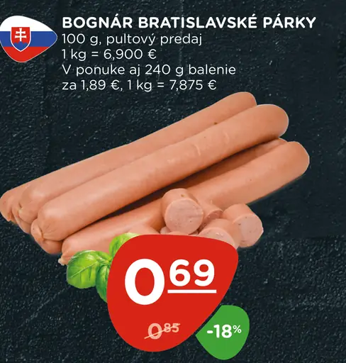 Bognár Bratislavské párky