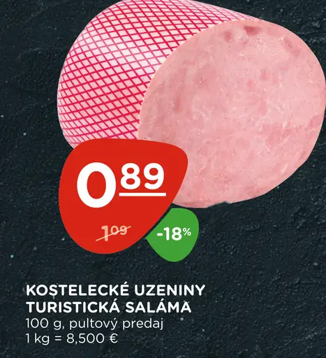 Kostelecké uzeniny turistická saláma