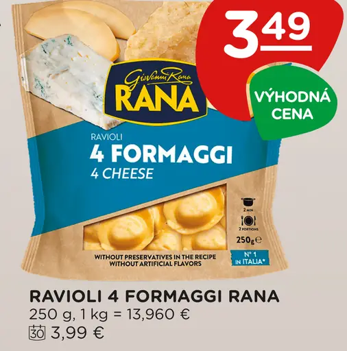 Giovanni Rana ravioli 4 formaggi 4 cheese