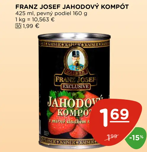 Franz Josef jahodový kompót