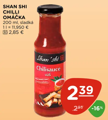 Shan Shi sladká chilli omáčka