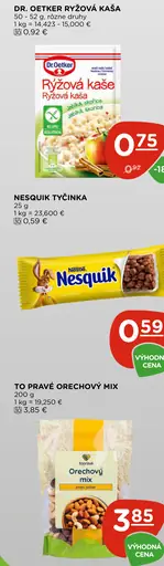 Dr. Oetker ryžová kaša rôzne druhy
