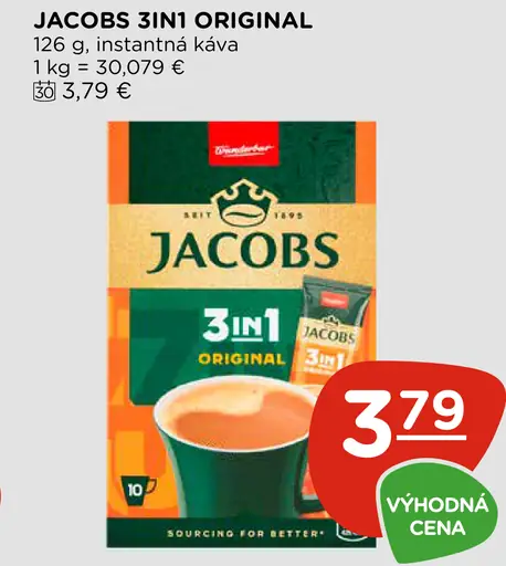 Jacobs 3in1 instantná káva original