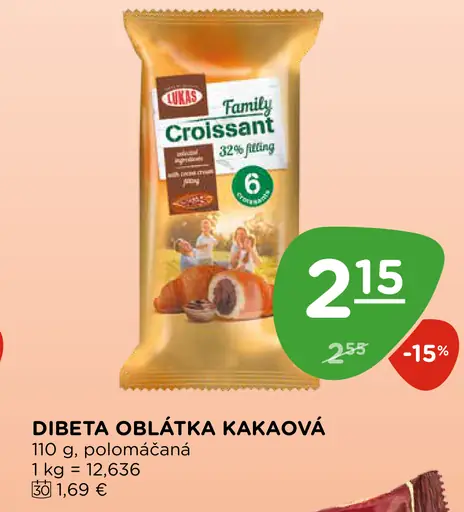 Diabeta kakaová polomáčaná oblátka bez cukru