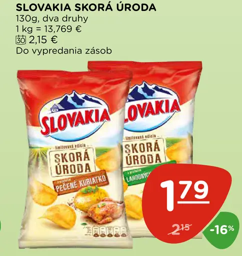 Slovakia Skorá úroda, dve odrody