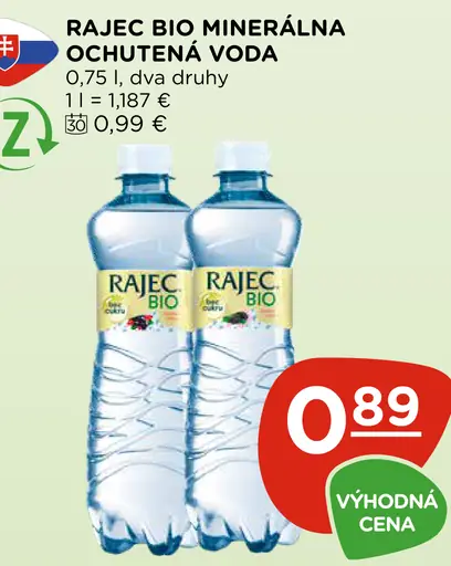 Rajec BIO minerálna voda