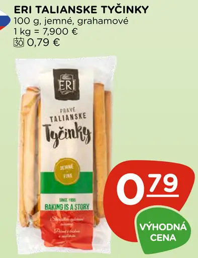 ERI talianske tyčinky, jemné a grahamové