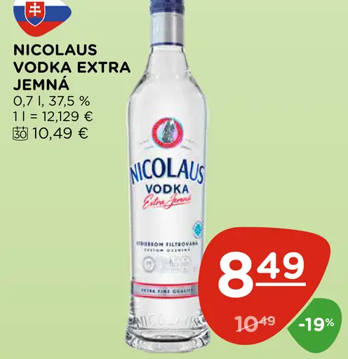 Nicolaus Extra Jemná Vodka