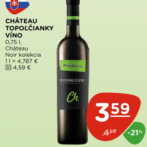 Château Topoľčianky Noir víno