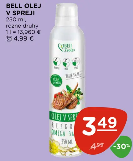 Bell olej v spreji
