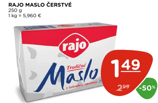 Rajo čerstvé maslo