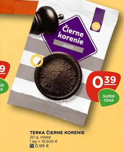 Terka čierne korenie mleté