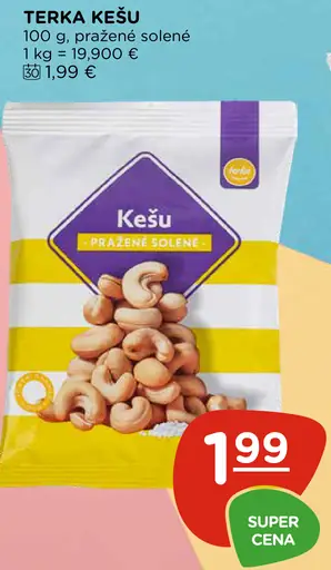Terka kešu pražené solené