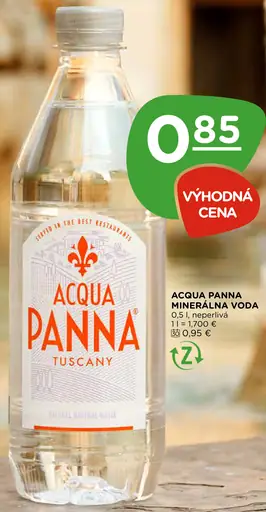 Acqua Panna minerálna voda neperlivá