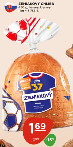 Zemiakový chlieb krájaný