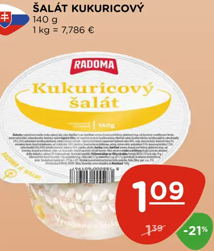 Kukuričový šalát