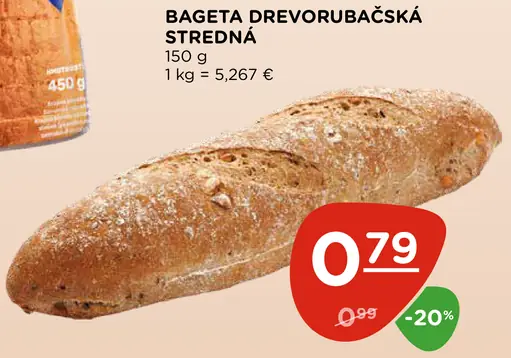 Bageta drevorubačská stredná