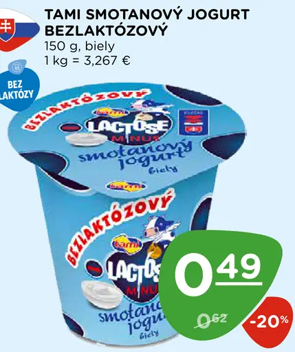 Tami smotanový jogurt biely