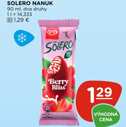Solero nanuk, dva druhy