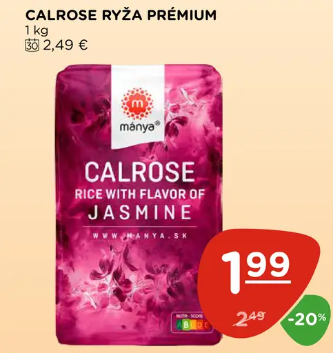 Manya Calrose ryža prémium s jazmínovou arómou