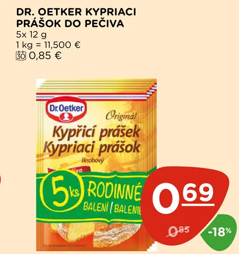 Dr. Oetker kypriaci prášok do pečiva