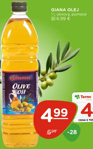 Giana olivový olej pomace – cena s Terno kartou