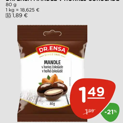 Dr. Ensa mandle v horkej čokoláde