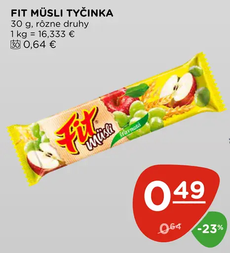 Fit müsli tyčinka
