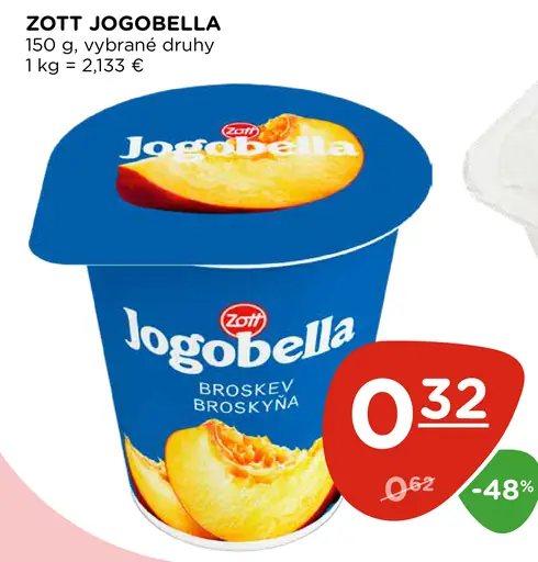 Zott Jogobella broskyňa