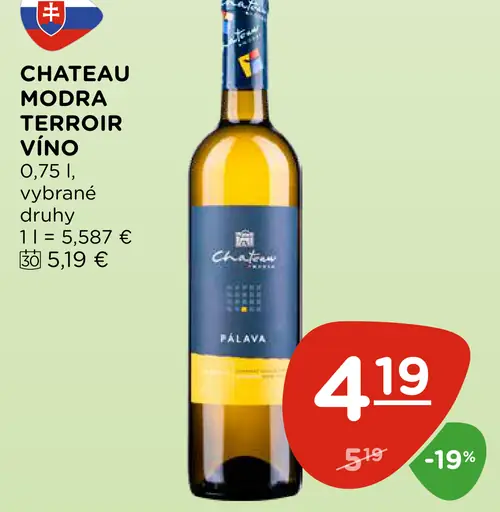 Chateau Modra Kolekcia Terroir víno Pálava