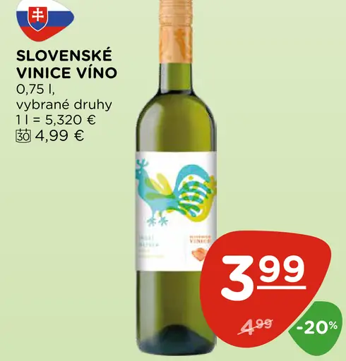 Slovenské vinice Tramín červený víno