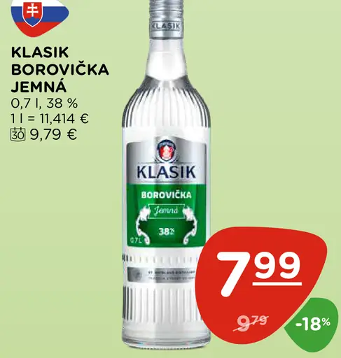 Klasik Borovička Jemná