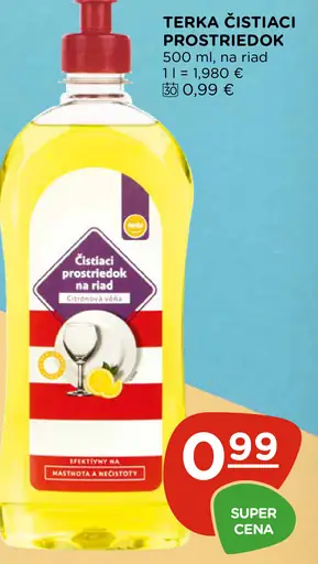 Terka čistiaci prostriedok na riad