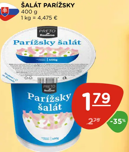 Preto parížsky šalát