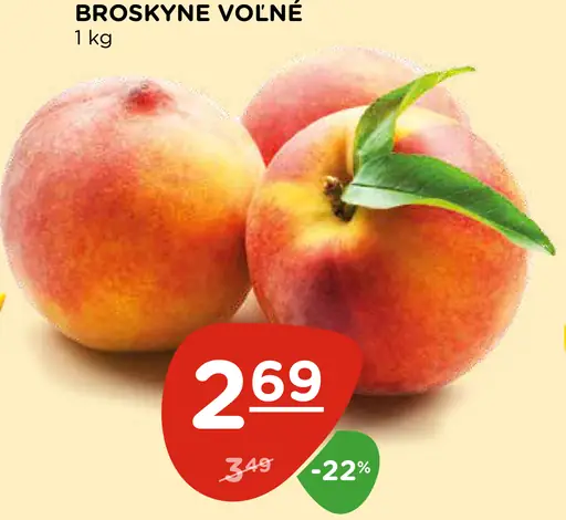 Broskyne voľné